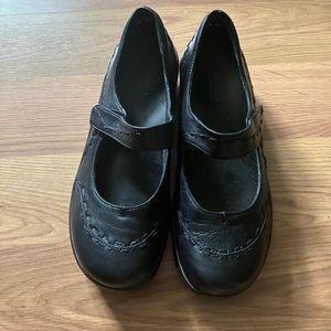 Ziera Black Leather Maryjanes